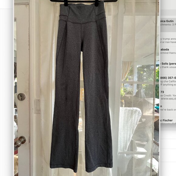 lululemon athletica Pants - Lululemon Groove Pant Flare - Heathered Black NWOT